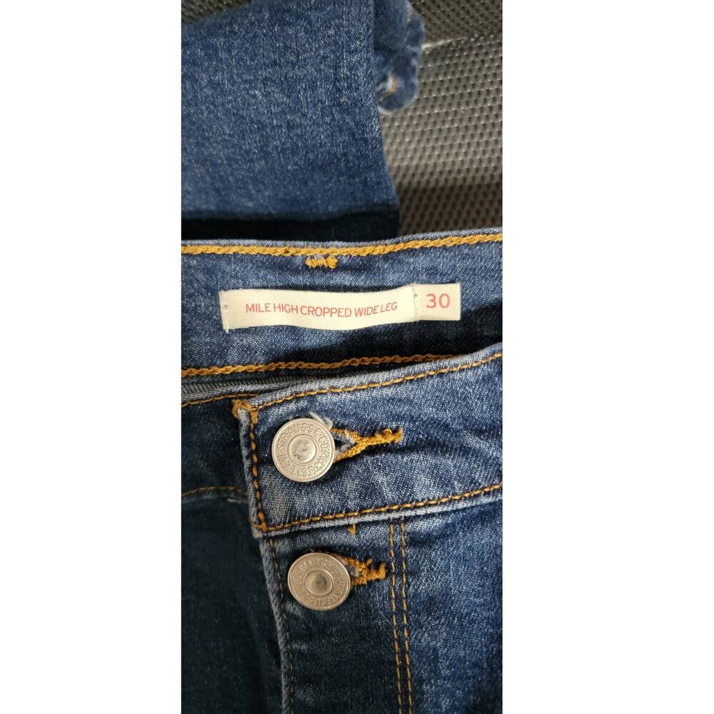 Levi's 30 Mile High Cropped Wide Leg Jeans - Picture 4 of 4